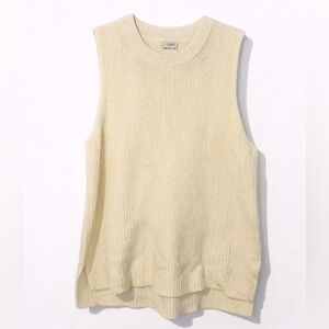 J.Crew Knit Sweater Tank XL (Cream)
